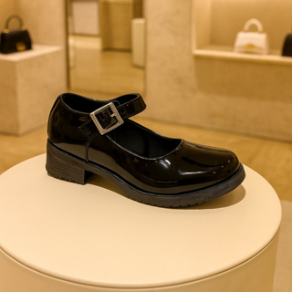 Sapato Mary Jane Feminino Salto Baixo com Fivela Ajustável em Oferta na Shopee