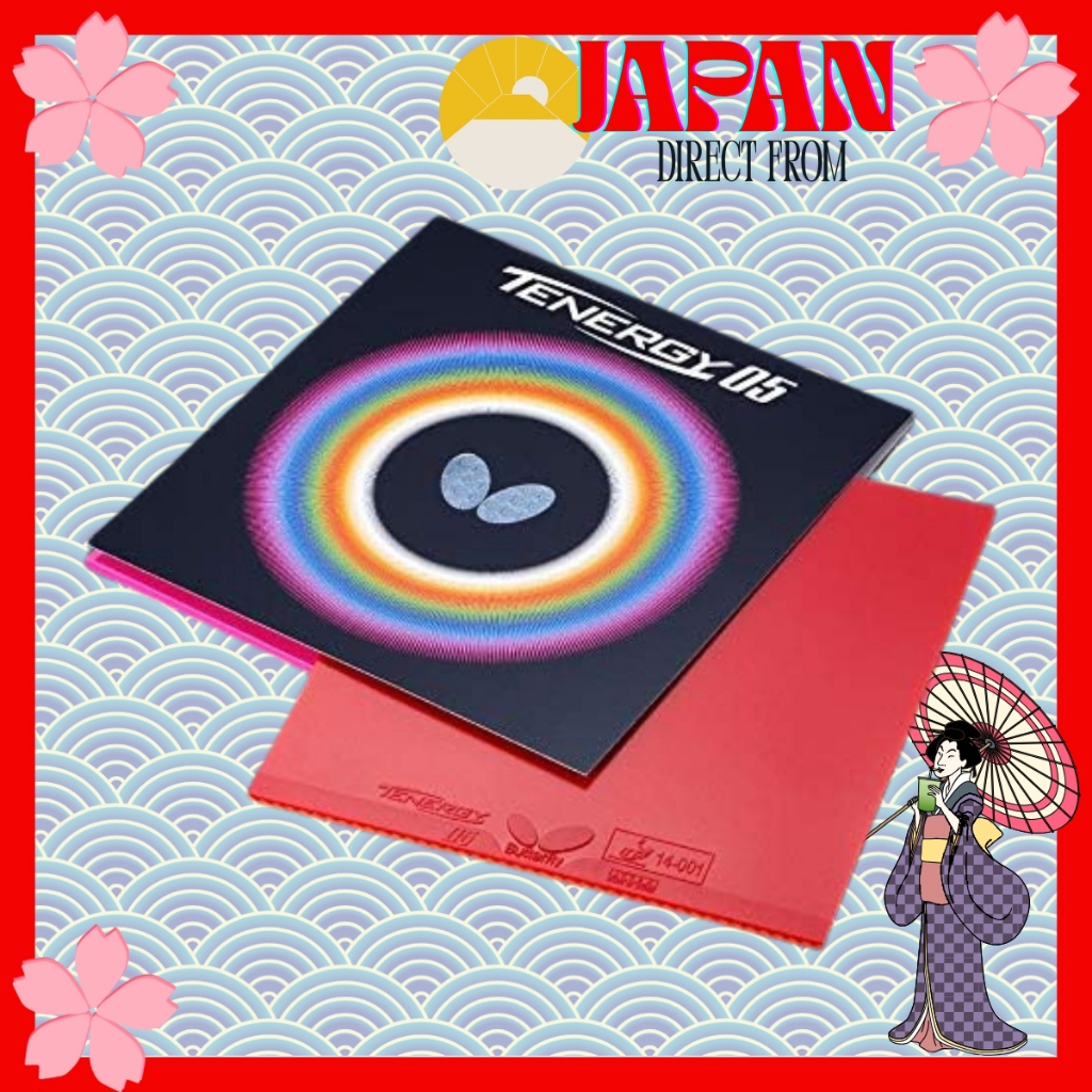 【Direct from Japan】 05800 Butterfly Tenergy 05 Table Tennis Rubber – High Tension, Spring Sponge, Max Spin Power