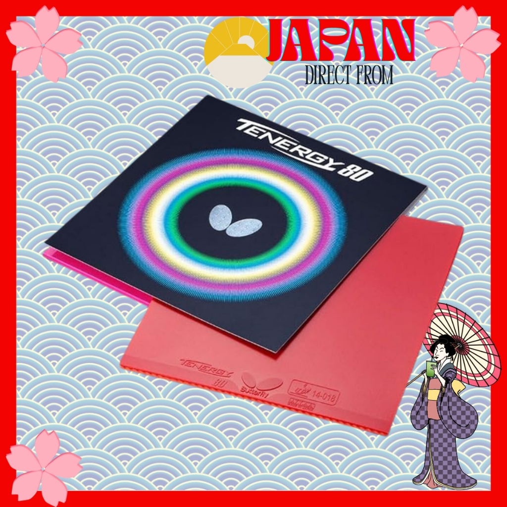 【Direct from Japan】 05930 Butterfly Tenergy 80 Table Tennis Rubber – High Tension, Spring Sponge, Balanced Spin & Speed