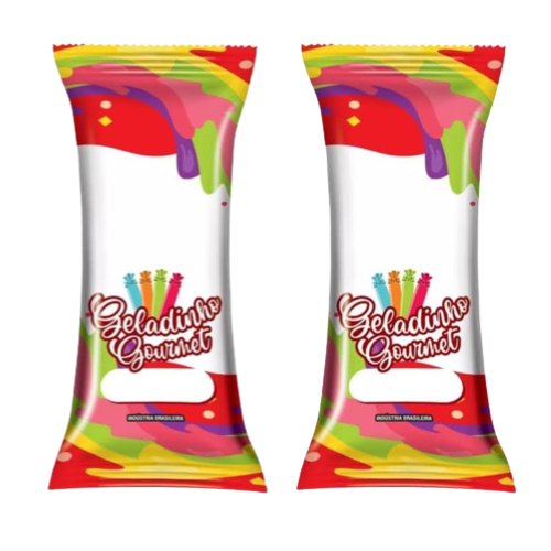 500 UNIDADES - Embalagem Higiênica Bopp Saquinho Para Geladinho Gourmet, Sacolé, Chup-Chup, Dindin em Oferta na Shopee