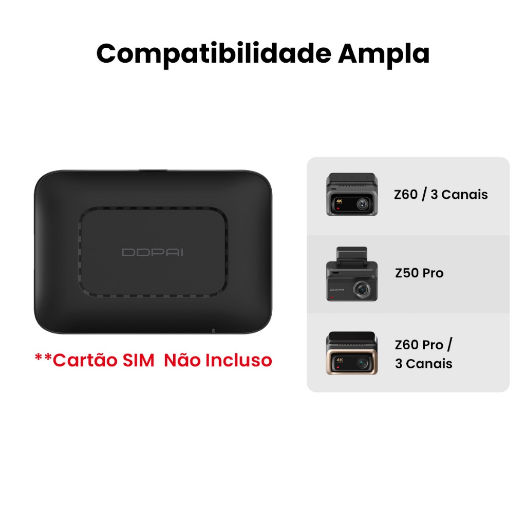 DDPAI Caixa em Nuvem 4G – Visualização Remota em Tempo Real Cerca Eletrônica Notificação de Colisão em Oferta na Shopee