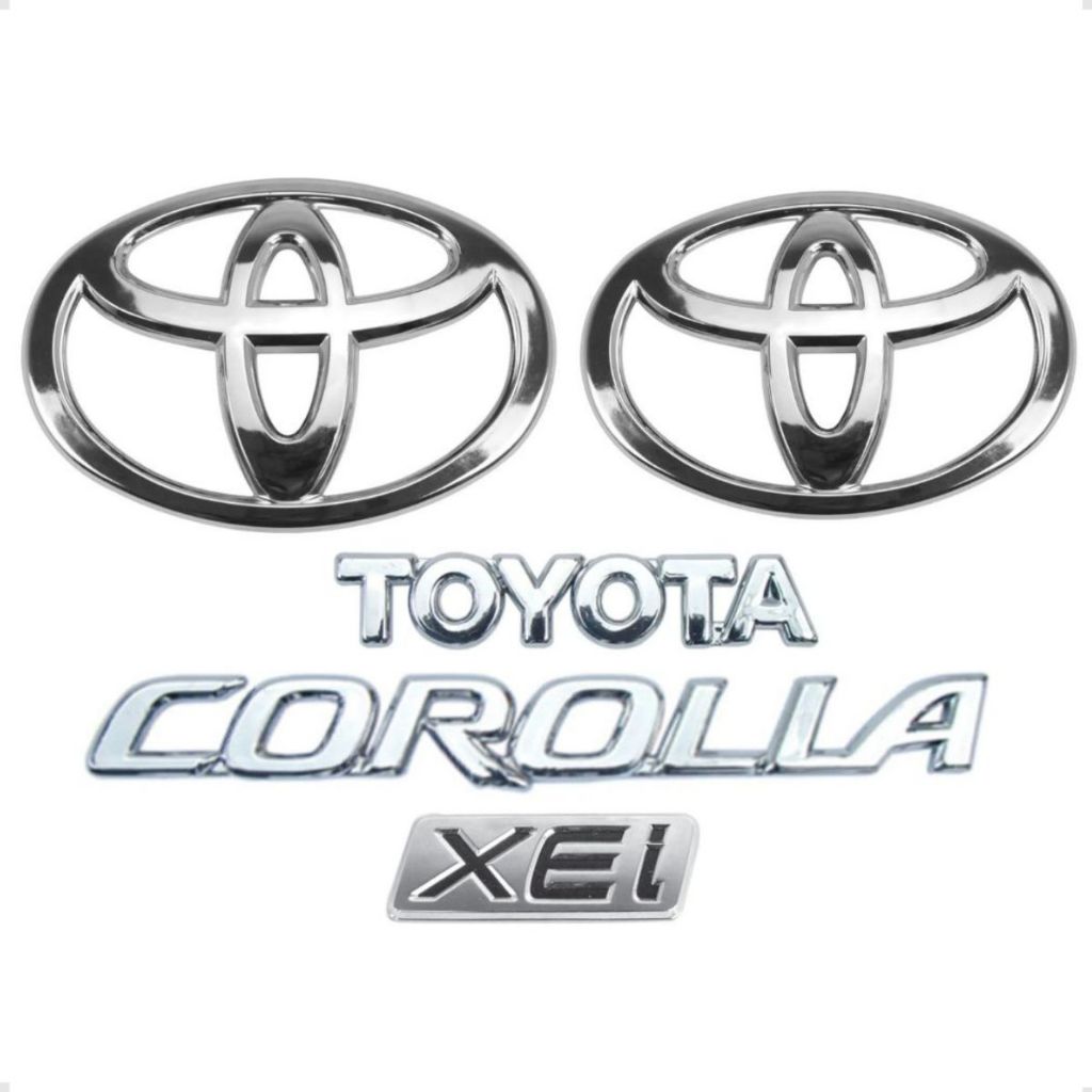 Emblemas Corolla Toyota Xei Logo Grade E Logo Mala 2003 2004 2005 2006 2007 2008