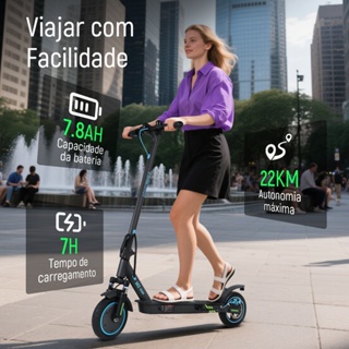 HONEYWHALE M2 MAX Patinete Elétrico Adulto, 500W Scooter Eletrica, 32KM/H, 22KM Autonomia Máxima em Oferta na Shopee