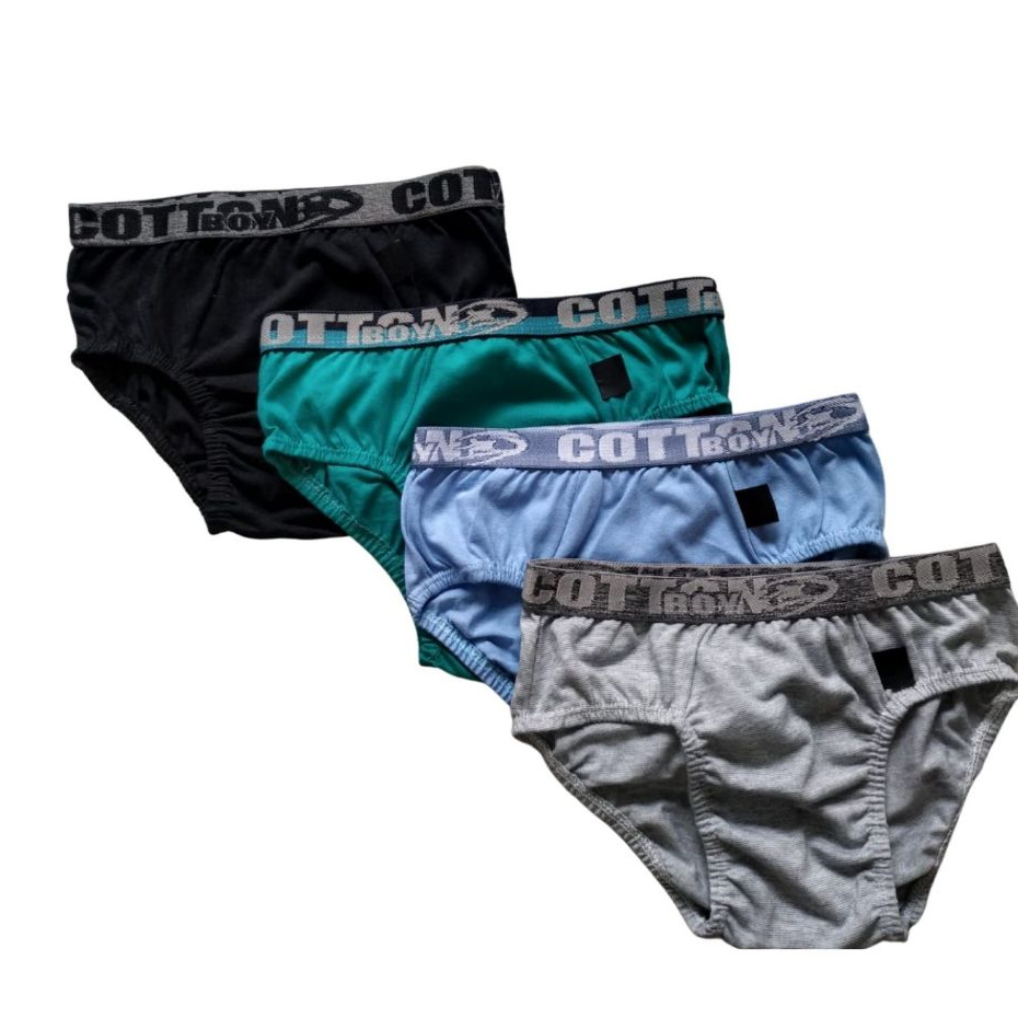 Kit 6 Cueca Infantil Menino slip 100% Algodão Cueca Menino Infantil Cueca