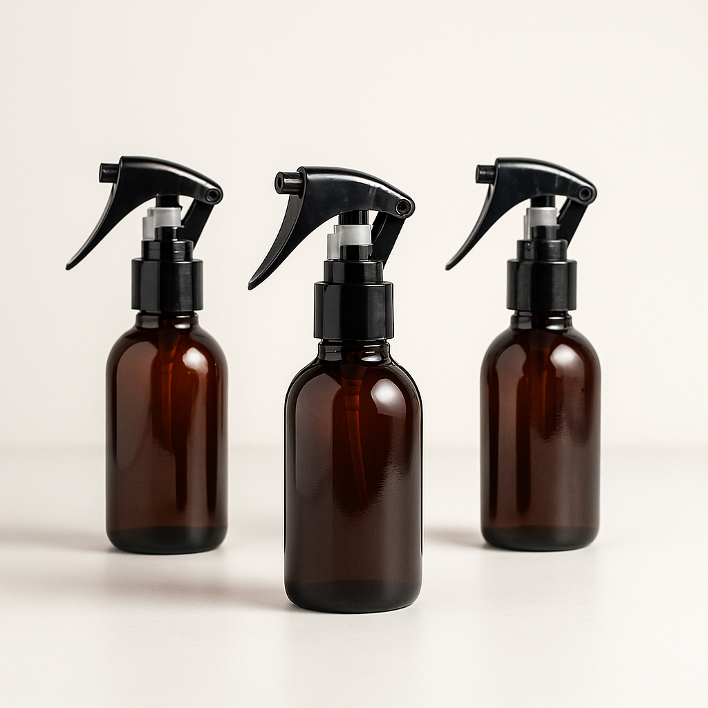 Kit 02 Unidades Frasco Âmbar Borrifador Cabelo Hidratação Spray Gatilho 100mL em Oferta na Shopee