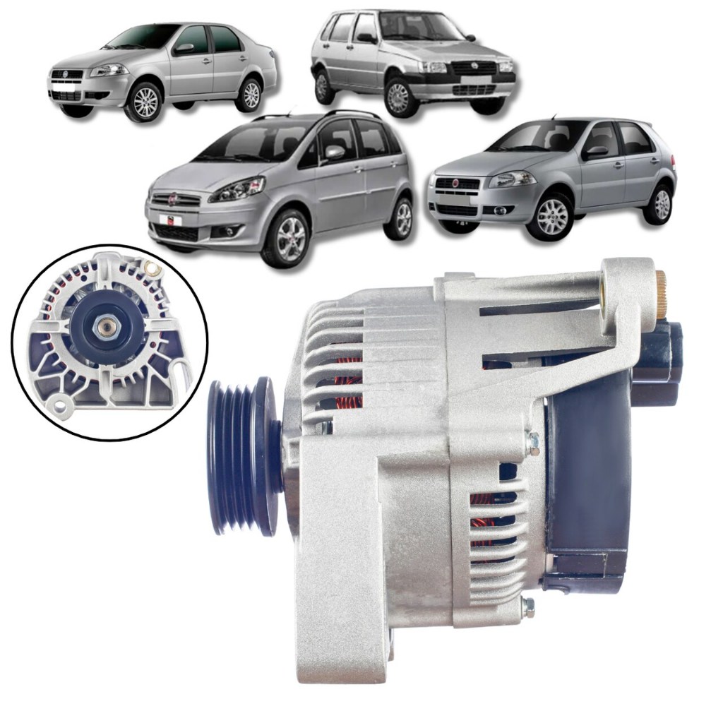 ALTERNADOR FIAT IDEA PALIO SIENA UNO 2001/2010 em Oferta na Shopee