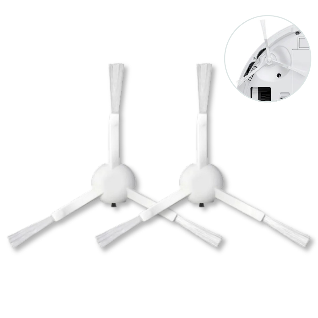 Kit Escova Lateral Para Robô Aspirador X10+/X10 Plus, X20+/X20 Plus, S10+/S10 Plus, S20+/S20 Plus, S40C/E101