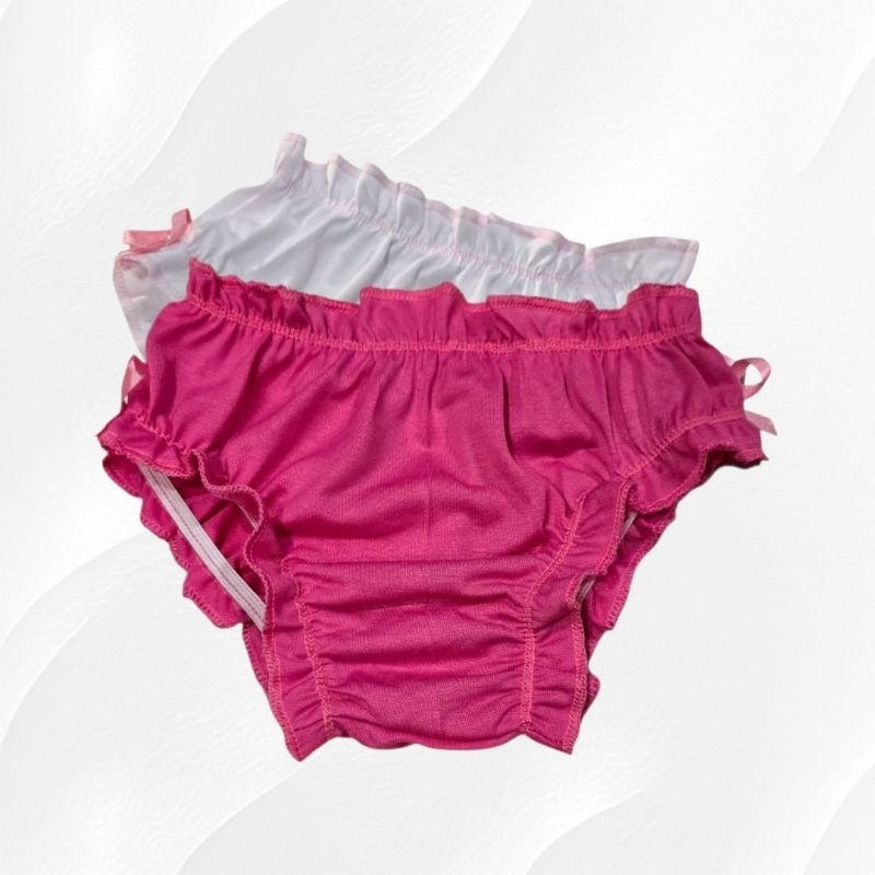 kit c/ 3 Calçolinha Para Menina Calcinhas Frufru Lisa Para Personalizar