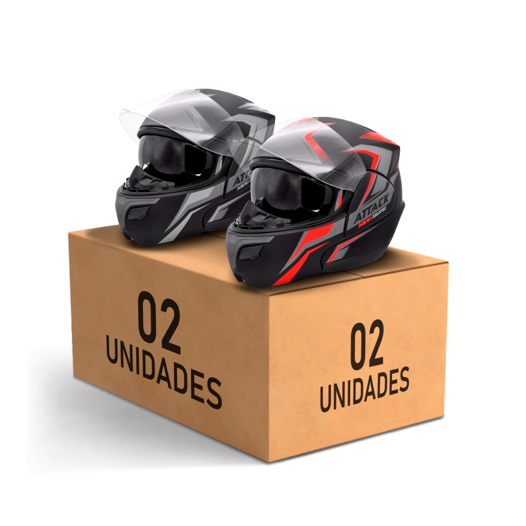 Kit Capacete Escamoteável Pro Tork Attack Hsa Masculino Feminino 2 Unidades em Oferta na Shopee