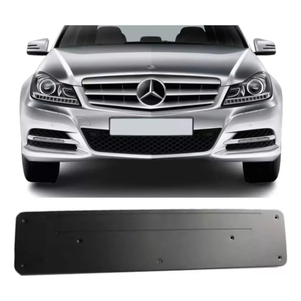 Suporte de Placa do Parachoque Dianteiro Mercedes C180 C200 C300 2011 2012 A2048172778