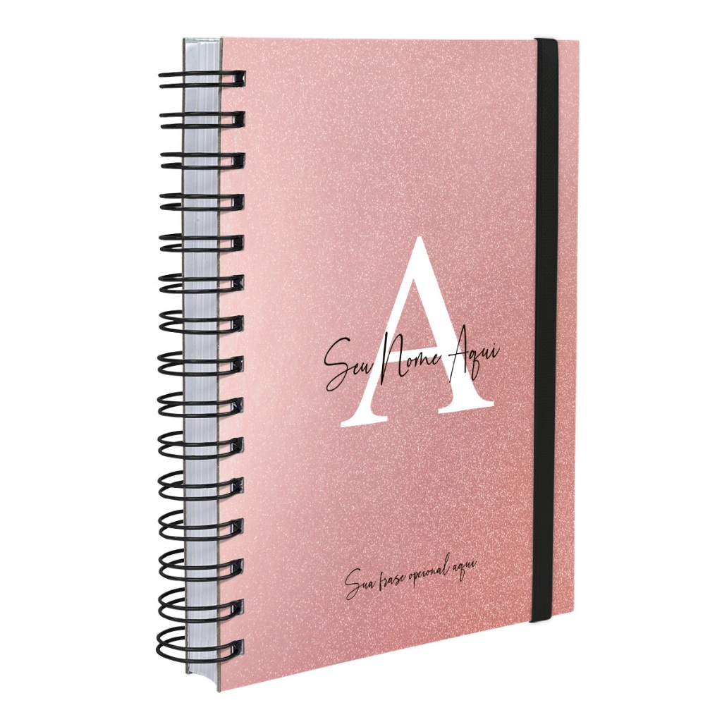 Agenda 2026 Plus Personalizada Moderna Letra Glitter Metalizada Cores em Oferta na Shopee