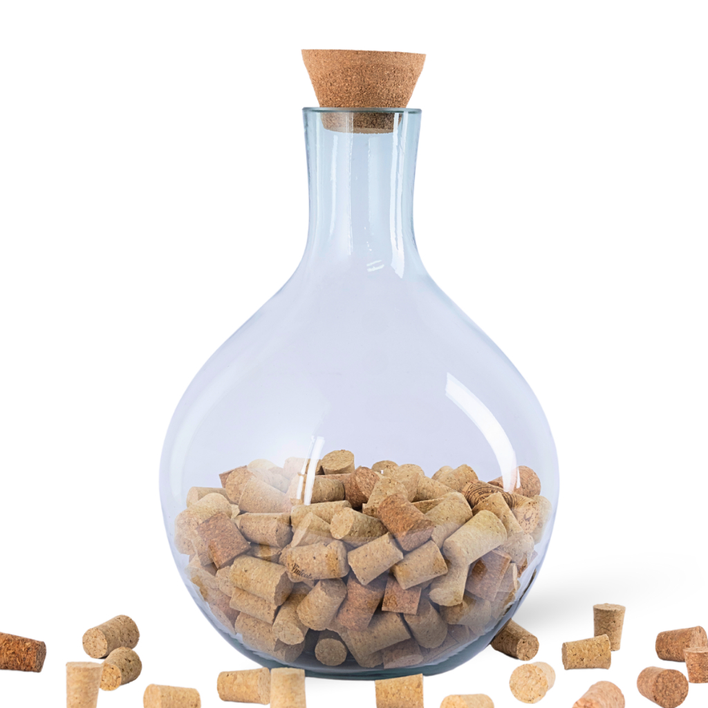 Garrafão Bombona Porta Rolha Artesanal Decorativo 7 Litros Redondo com Rolha em Oferta na Shopee