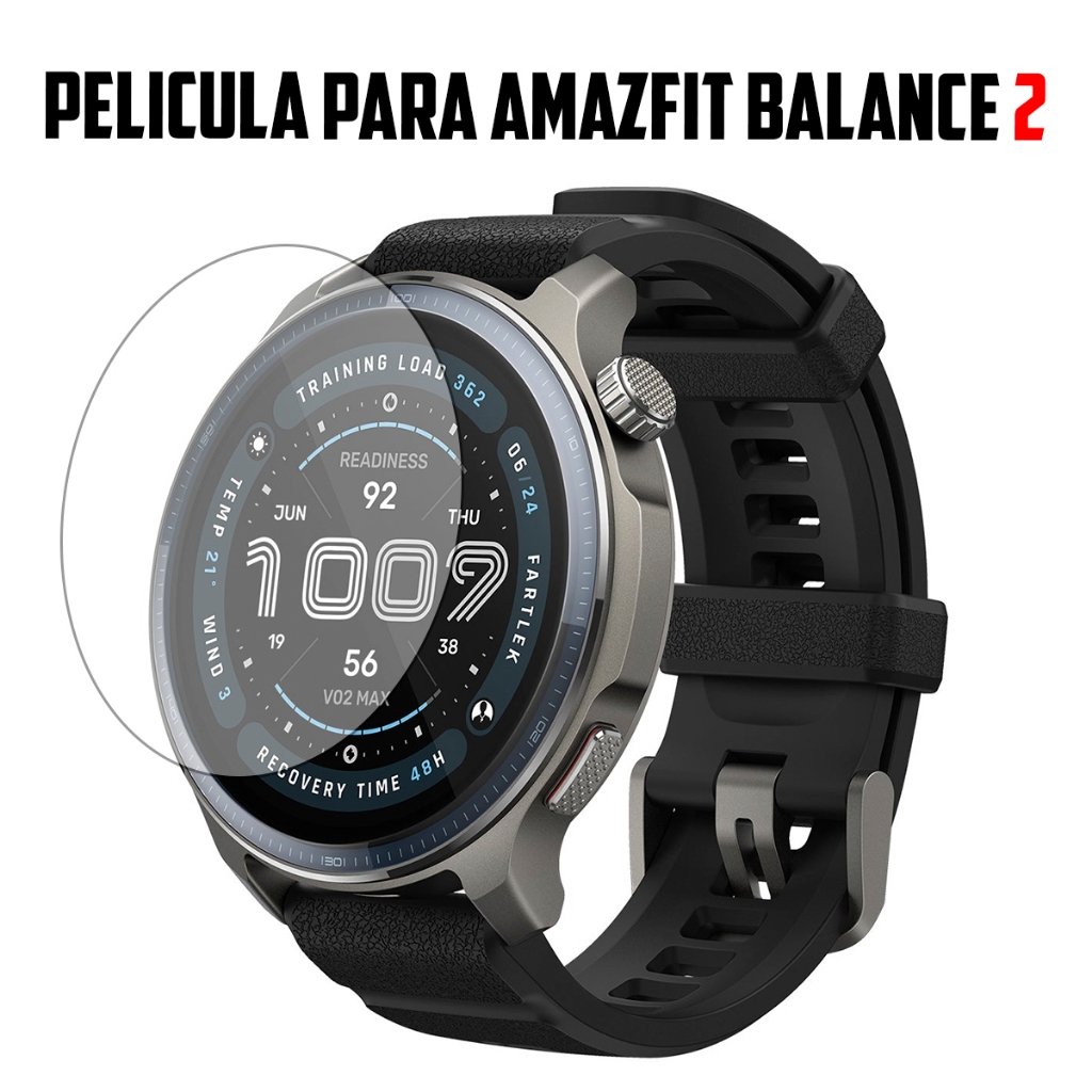 Película para Smartwatch Amazfit Balance 2 de vidro temperado Proteção de Tela