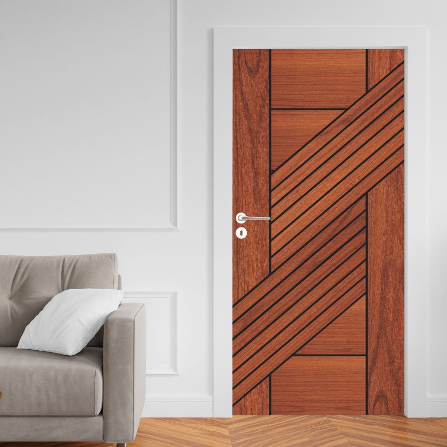 Adesivo Porta Madeira Vidro Decoração Revestimento Papel de Parede Envelopamento CABREUVA - AC0118X em Oferta na Shopee