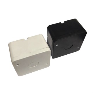 Caixa organizadora Sobrepor preta ou branca Quadrada Branca fecho parafuso CFTV cameras- 88x88x52mm em Oferta na Shopee