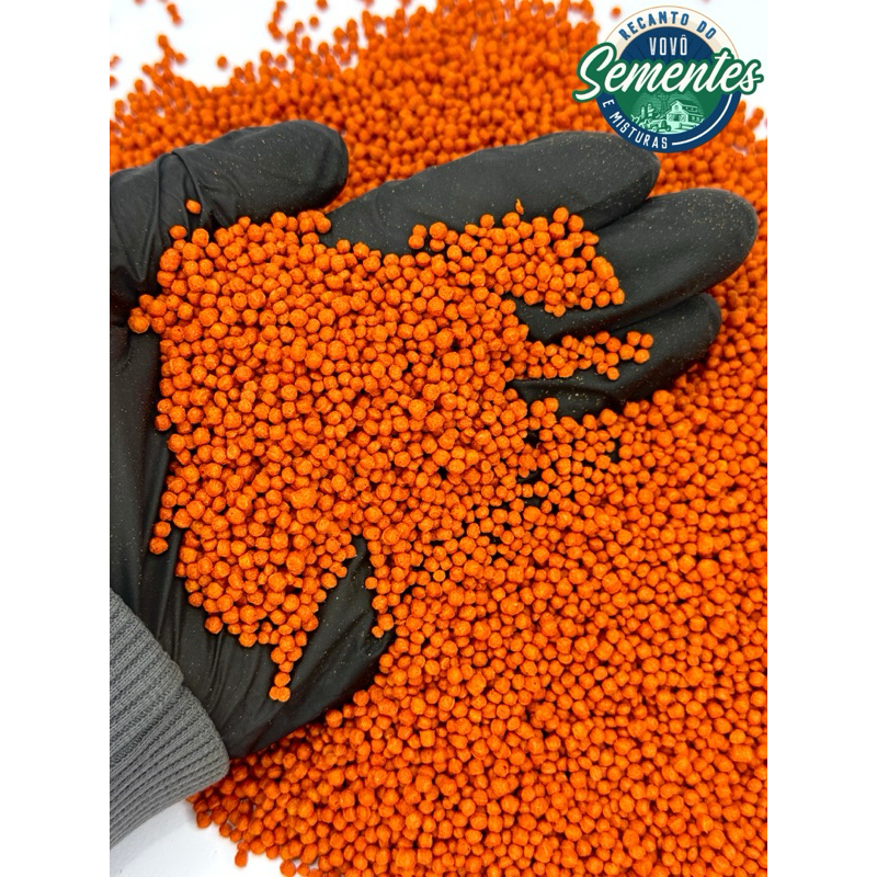 500G Extrusado Natural Mamão P/ Trinca Ferro Pássaro Preto Sabia e Corrupião