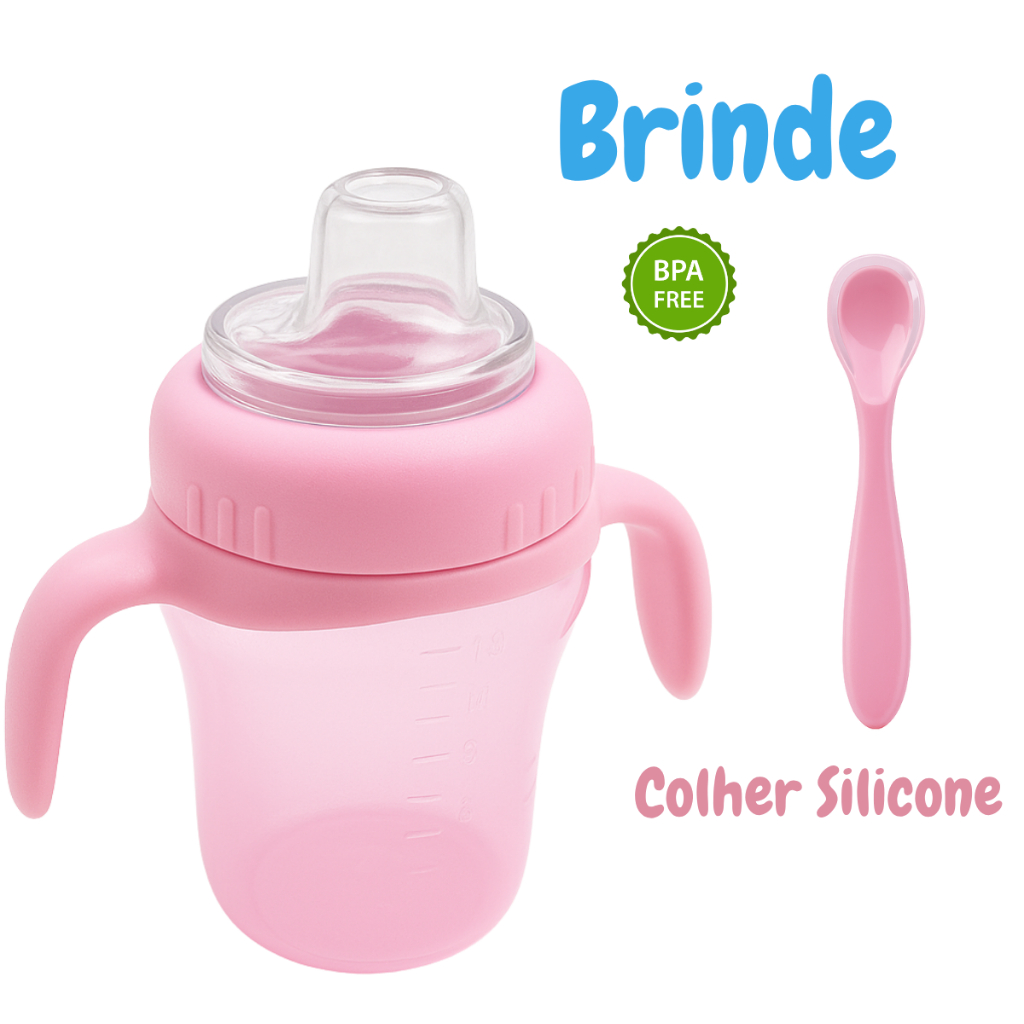 Copo Para Bebê Anti Vazamento 240ml Cefisa em Oferta na Shopee