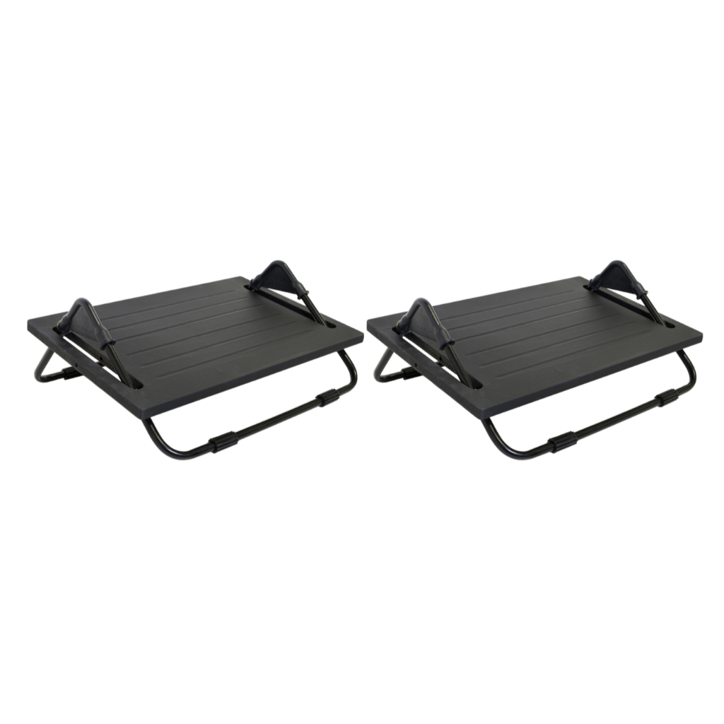 Kit 2 apoio ergonomico de pes descanso para os pes Multivisão MDF regulavel