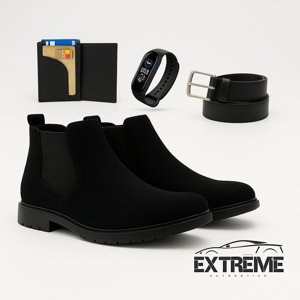 Botina Bota Chelsea Reforçada Cano Baixo em Oferta na Shopee