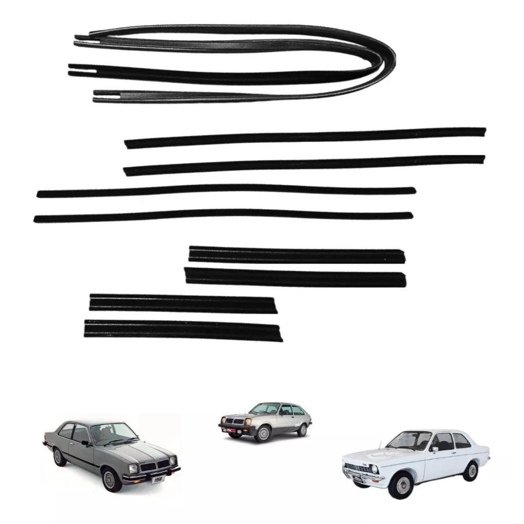 Kit Canaleta E Pestana Chevette Ano 1973 A 1982 Completo