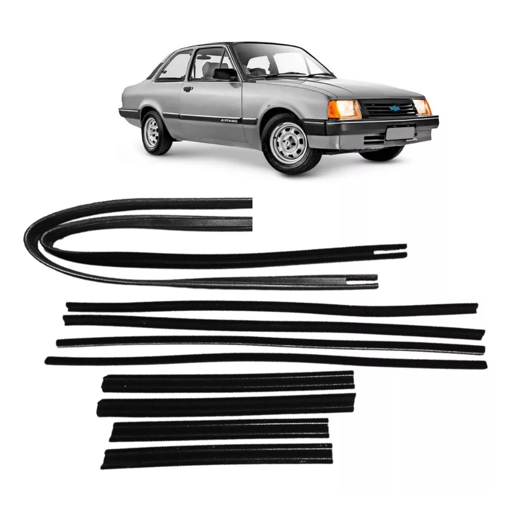 Kit Canaleta E Pestana Chevette Ano 1983 A 1994 12/peças