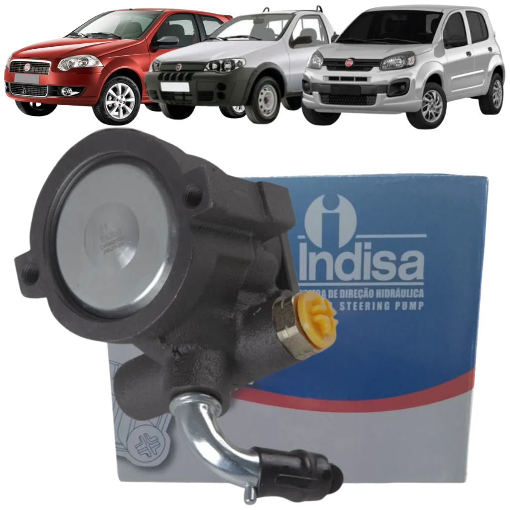 Bomba de Direção Hidráulica Indisa Fiat Uno Palio Doblo Siena Strada 1.0 1.3 1.4 em Oferta na Shopee