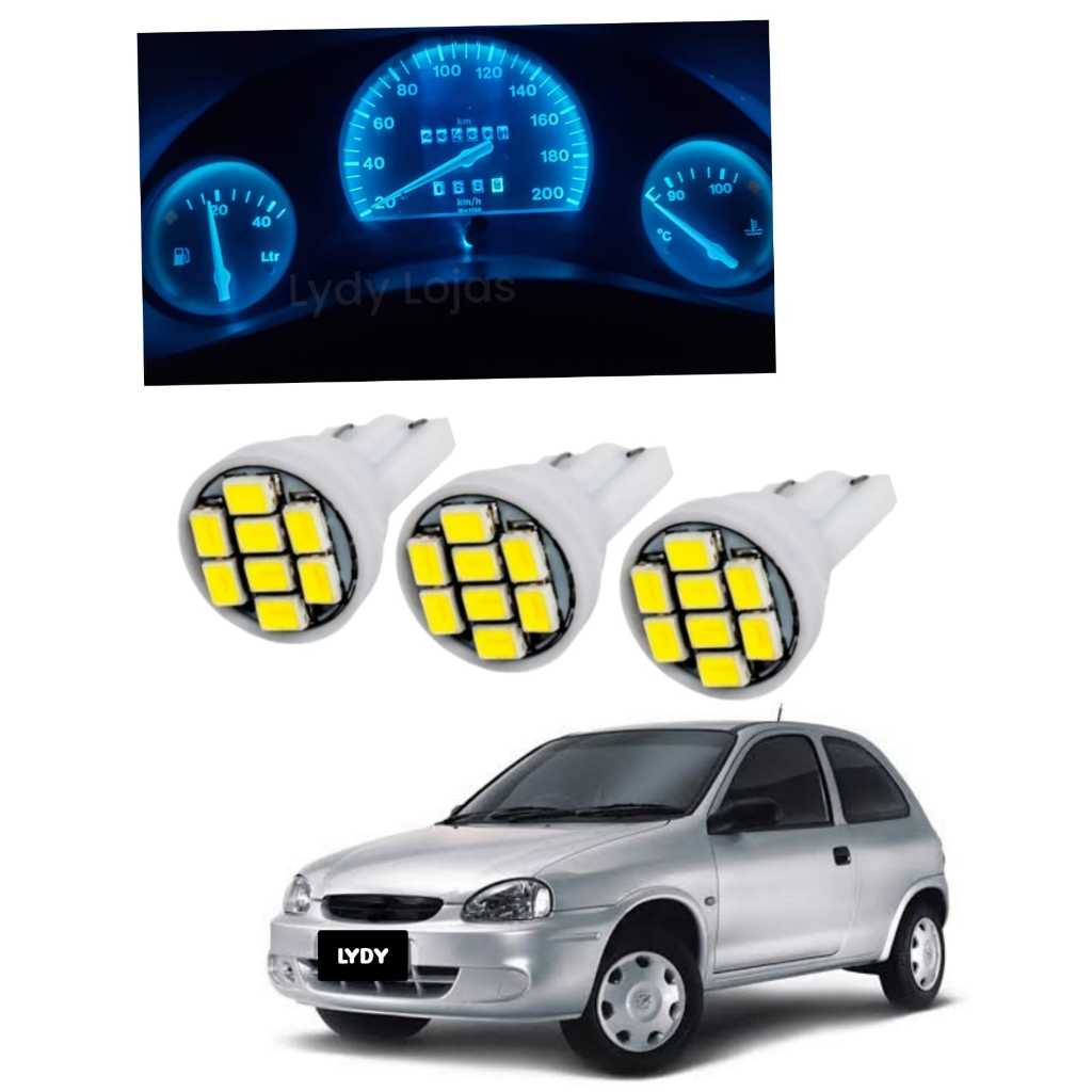 LÂMPADA LED T10 PINGO PAINEL GM CORSA WIND CLASSIC WAGON