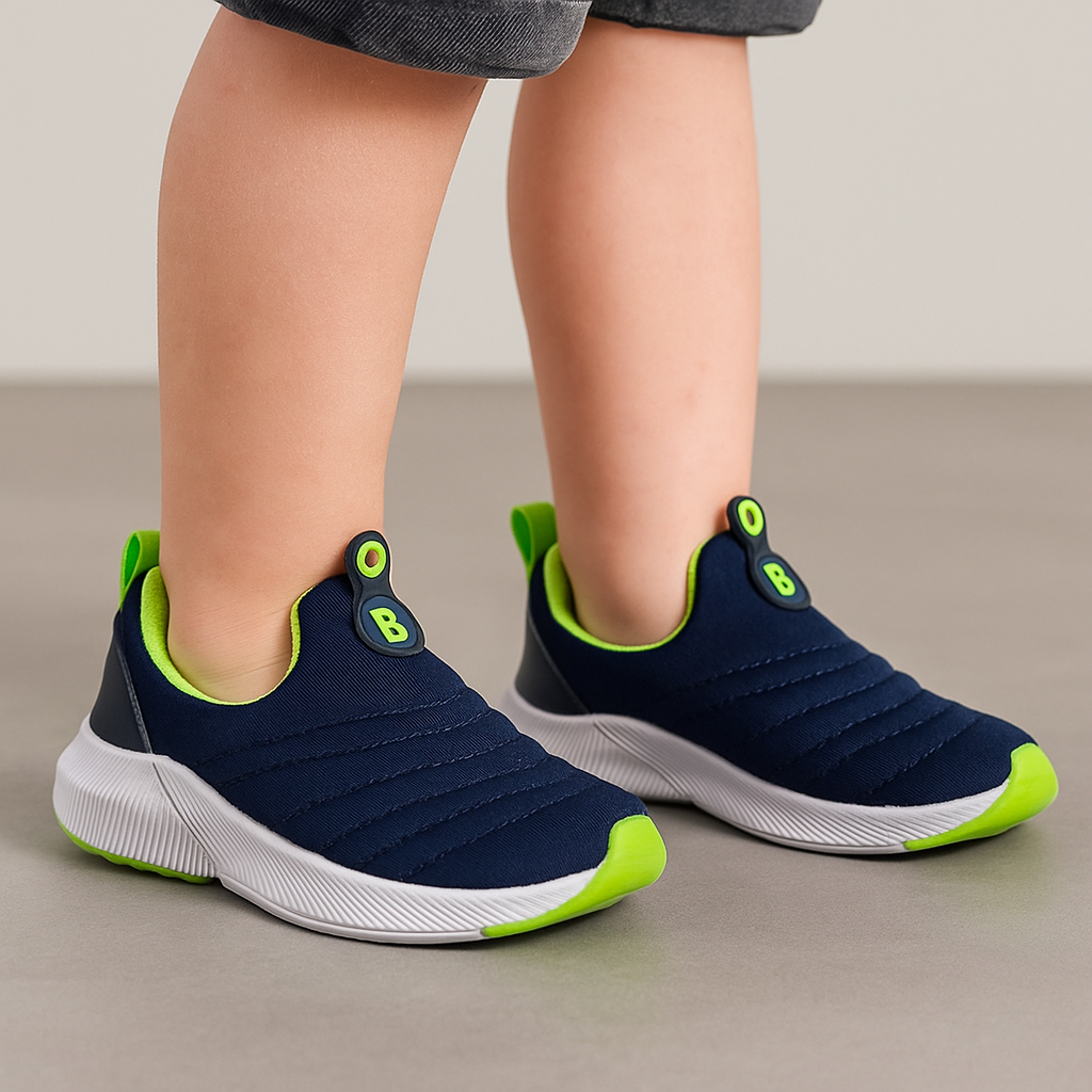 Tênis Meia Slip On Infantil Sem Cadarço Para Crianças Escola Lazer Esportes Super Confortável Macio