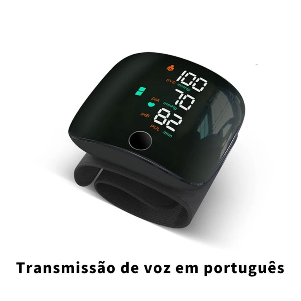 Monitor De Pressão Arterial De Pulso Recarregável Alta BP Esfigmomanômetro super em Oferta na Shopee