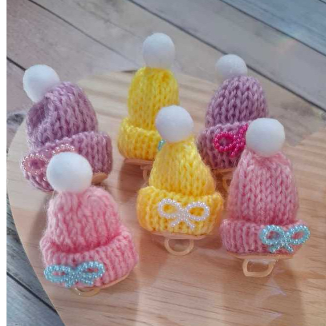 10 Laço PET LUXO - Mini Gorro Tricô - Shitz Yorkshire Poodle - Inverno - Kit especial -  Pêlos