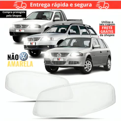 Par/Un Lente Farol Gol Parati Saveiro G4 2005 2006 2007 2008 2009 2010 2011 2012 2013 2014 Lentes