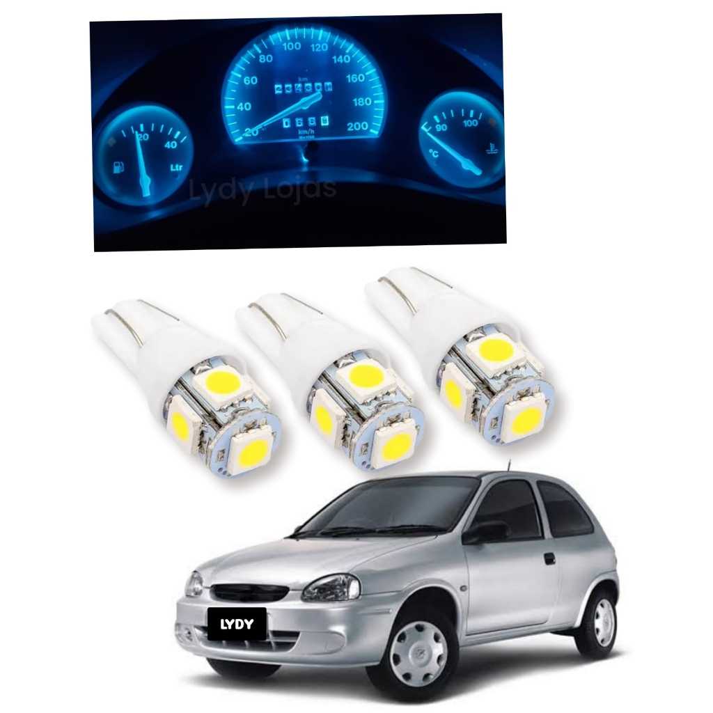 LAMPADA LED PINGO T10 PAINEL CHEVROLET CORSA WIND CLASSIC