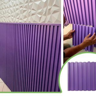 Kit 6m² Painel Ripado Lavanda 30x30 - 66 peças | Anti-impacto | Autocolante em Oferta na Shopee