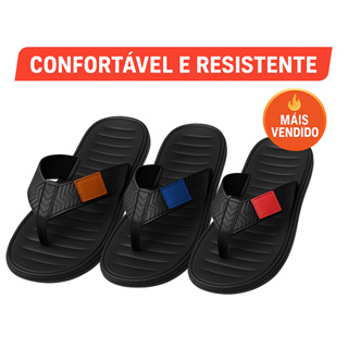 Chinelo Masculino Ortopédico Macio Confortável Slide Correia Larga Praia Piscina Dia a Dia em Oferta na Shopee