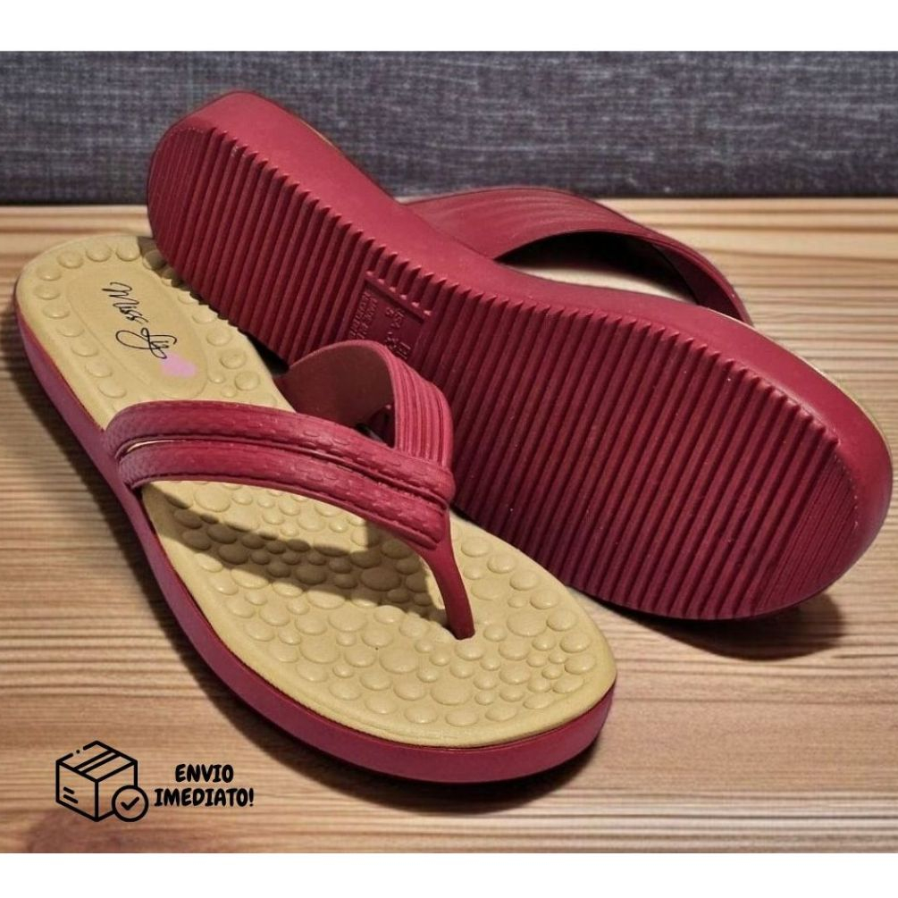 Chinelo Sandália Feminino Ortopédica Rasteira Mulher