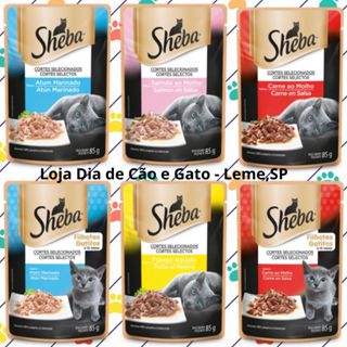 Kit 10 a 40 Sachês Sheba 85g para Gatos - Ração Úmida em Oferta na Shopee