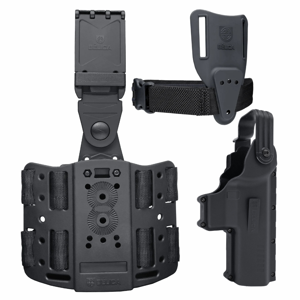 Combo H3 Mid-Ride Bélica Militar -Glock G17; Glock G19; Glock G22; Glock G23; Glock G25; Taurus TS9;