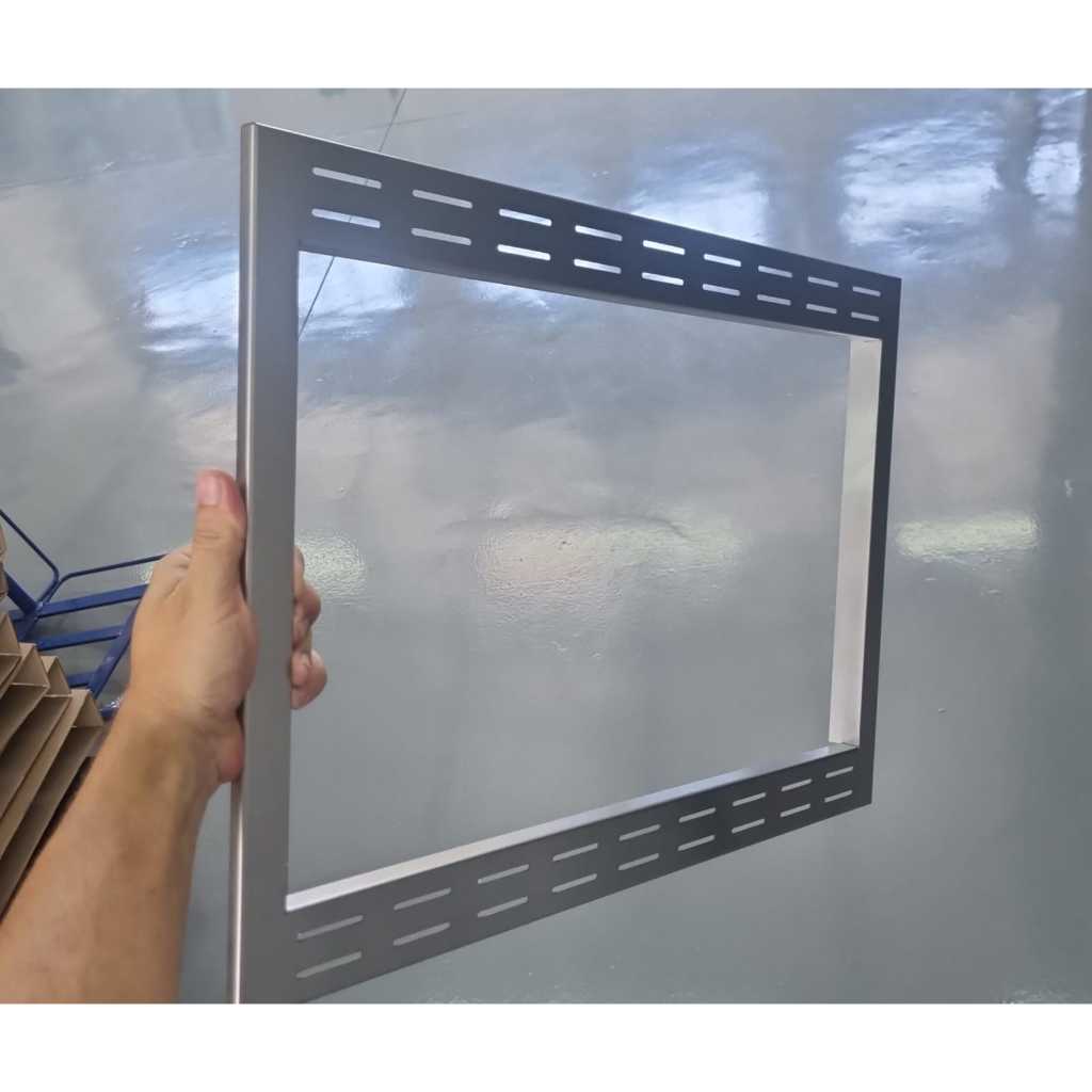 Moldura inox compatível forno muller 58,5 x 34,0