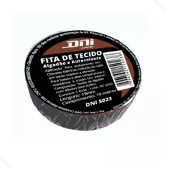 Fita Isolante Tecido Com Cola Lonada Chicote Autocolante 10m Preto