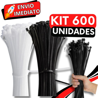 KIT Jogo 600 Enforca Gato Abraçadeira de Nylon Braçadeira Cintas Plásticas Super Resistente Presilha para Fios Malas em Oferta na Shopee