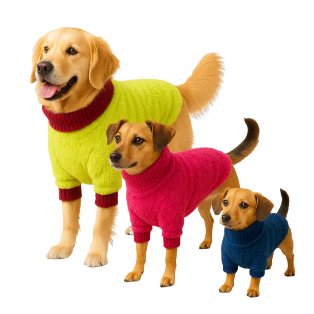 Roupa de Cachorro Inverno Quente Soft Grosso Cores Variadas