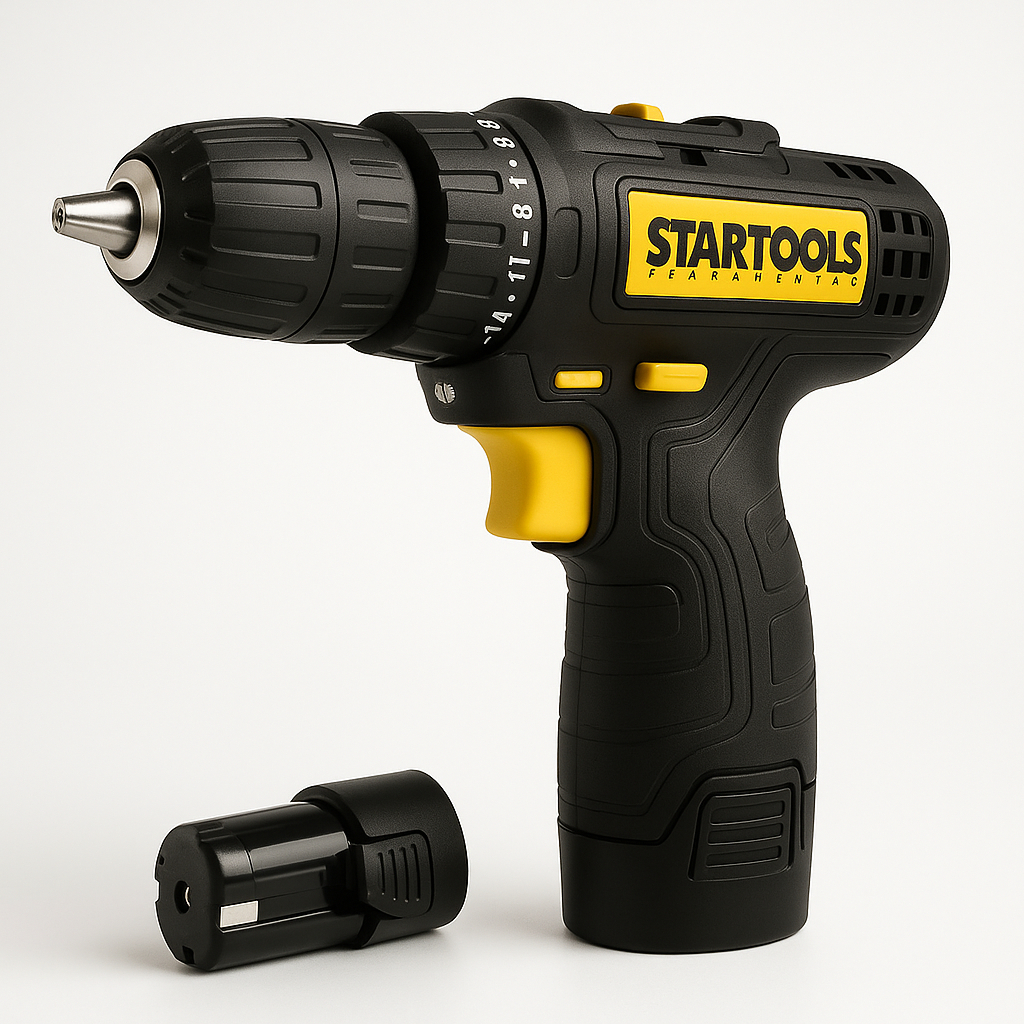 Furadeira e Parafusadeira Sem Fio 12V Bivolt + Acessórios em Oferta na Shopee