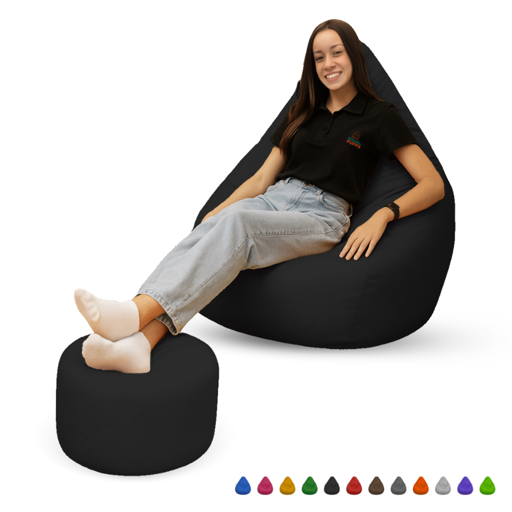 Puff Pera Com Apoio De Pés C/ Enchimento Puff Gigante Estilo Decorativo Para Quarto e Escritório em Oferta na Shopee