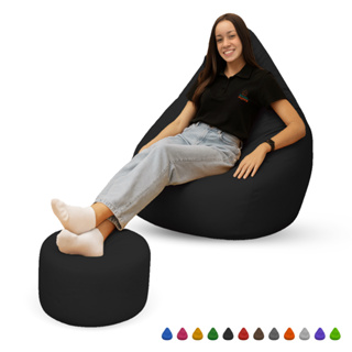 Puff Pera Com Apoio De Pés C/ Enchimento Puff Gigante Estilo Decorativo Para Quarto e Escritório em Oferta na Shopee