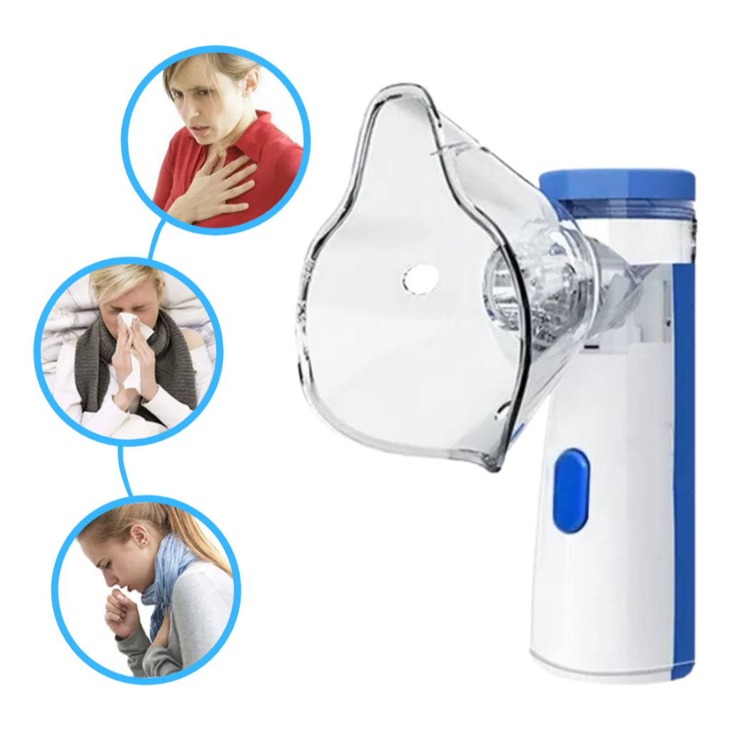 Inalador Nebulizador Portátil Silencioso Recarregável Mini Adulto Criança Ultrassônico