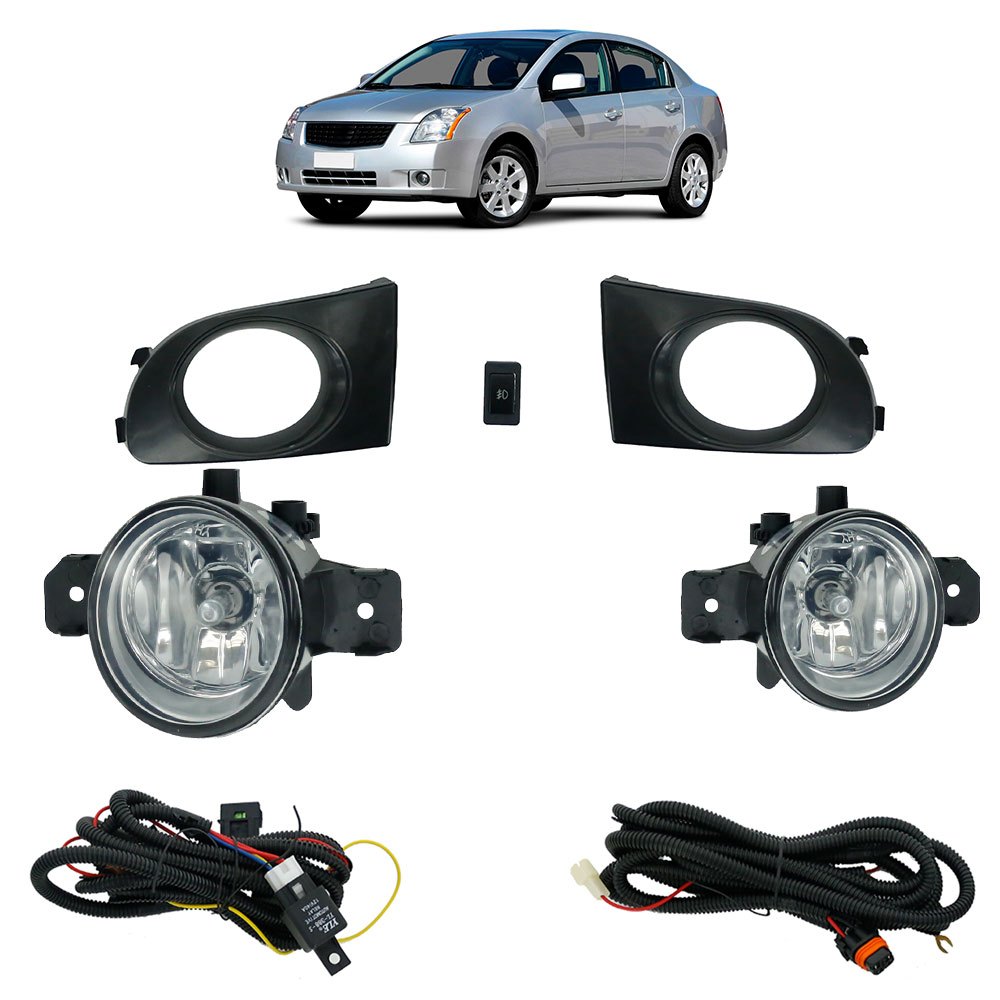 Kit Farol Milha Auxiliar Sentra 2004 2005 2006 2007 em Oferta na Shopee