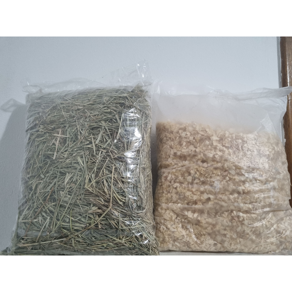 Detalhes do Kit Feno e Serragem para Roedores, Coelhos, Hamsters, 500g à 2kg