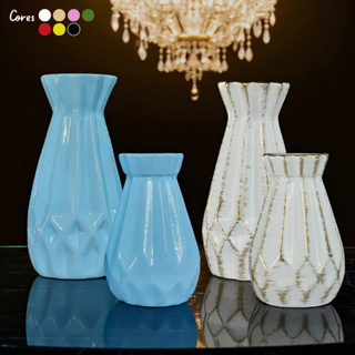 Kit Dupla Frizada Cerâmica Decoração Casa Festa Aniversário Arranjos Artificiais 18,5x8 13,5x7 em Oferta na Shopee