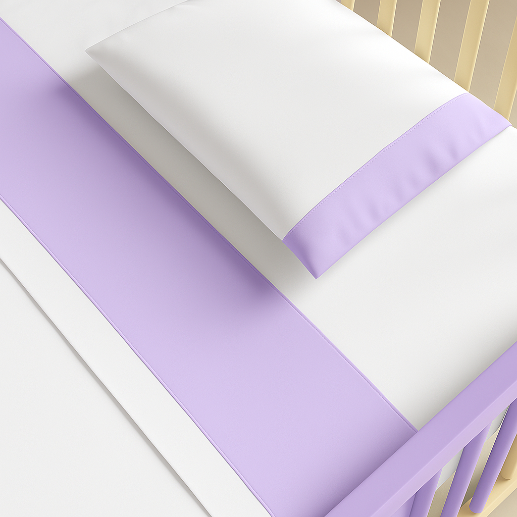 Jogo de Lençol Berço Americano Percal 400 Fios 3 peças Barrado Liso em Oferta na Shopee