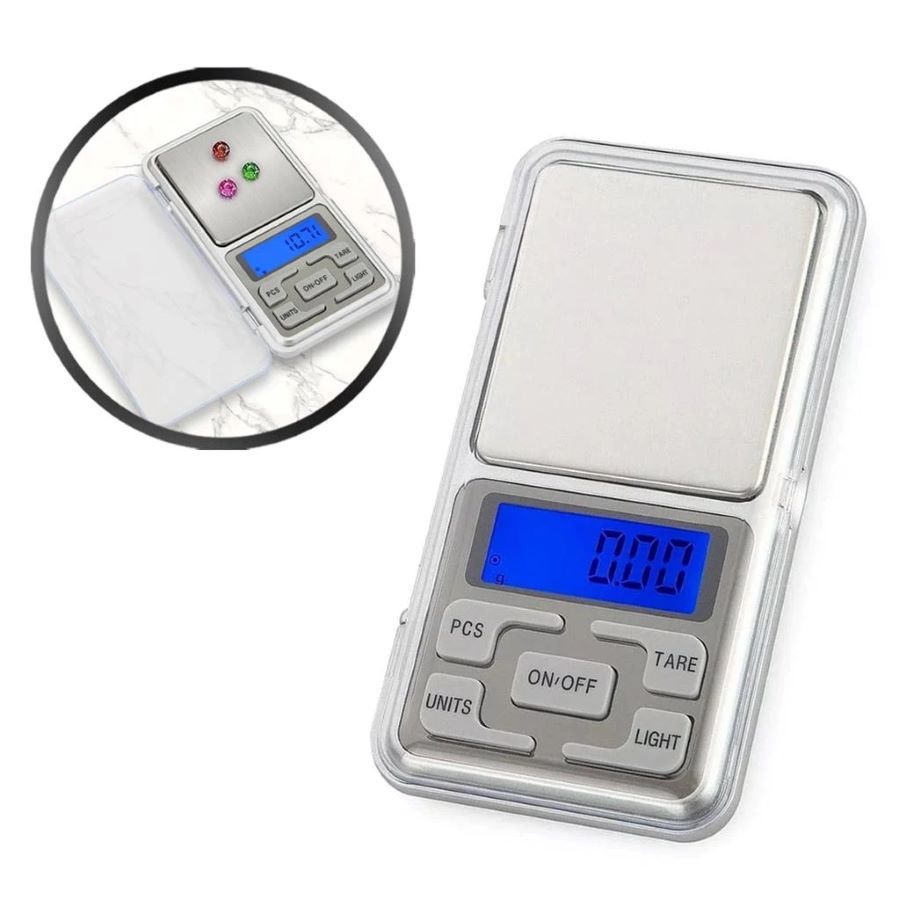 Mini Balança Digital de Bolso Alta Precisão 0,1g até 500g Joias Ouro Farmácia em Oferta na Shopee